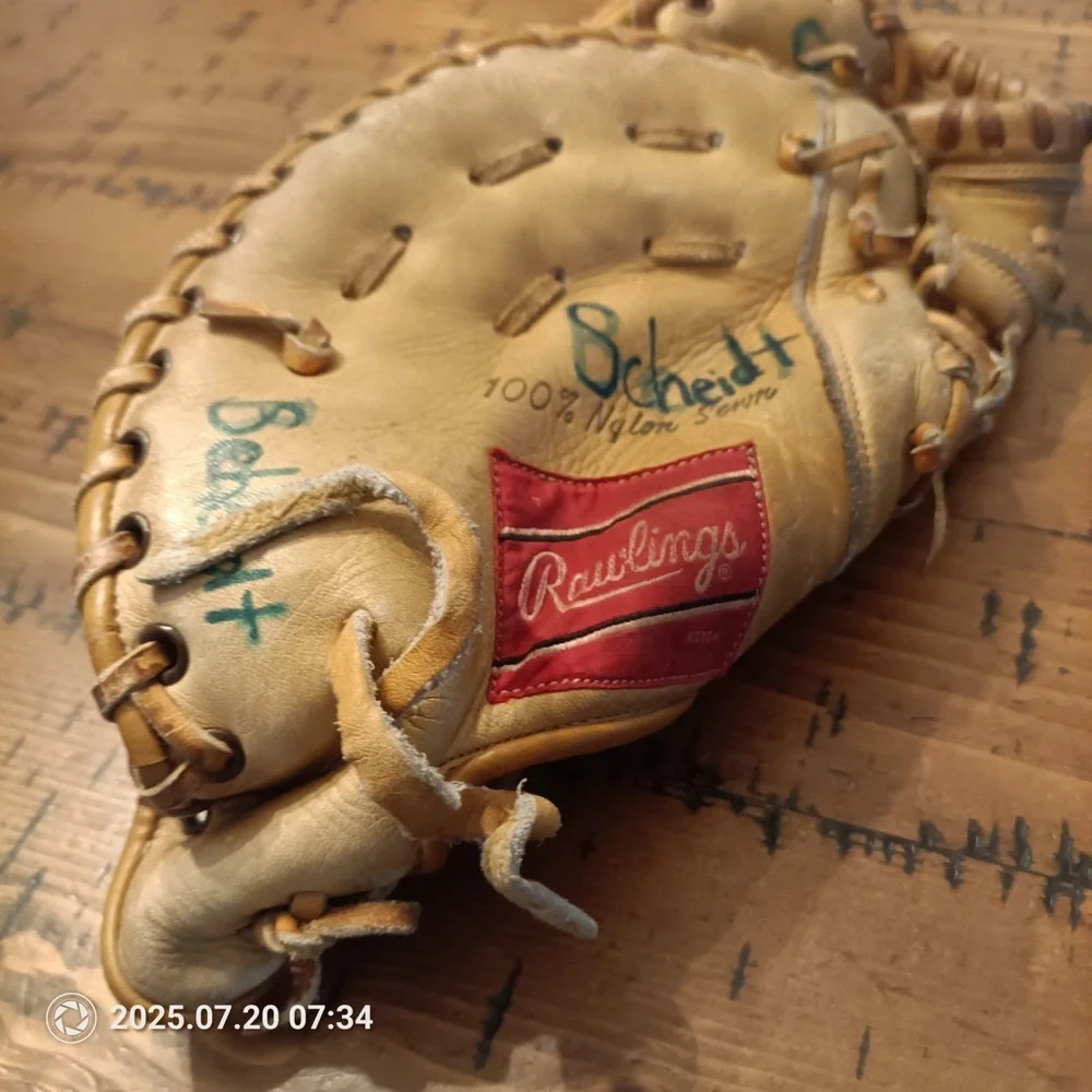 RAWLINGS FJ42 RH Thrower Mitt Glove Wes Parker Flex O Matic Palm Vintage A2